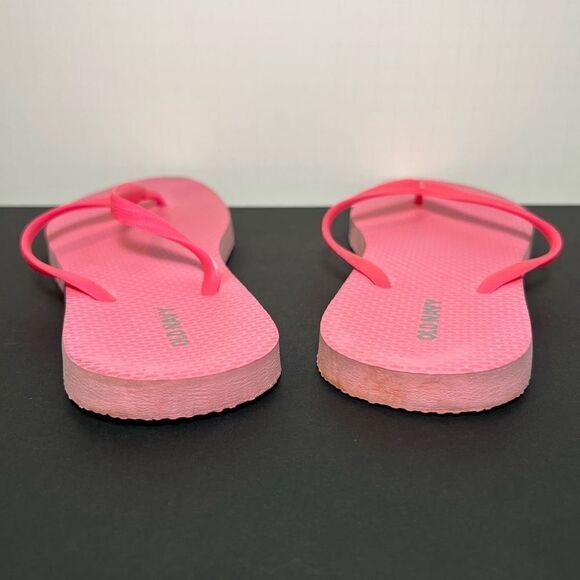 Womens OLD NAVY Classic Pink Flip Flop Sandals / Size 8 - Picture 4 of 8